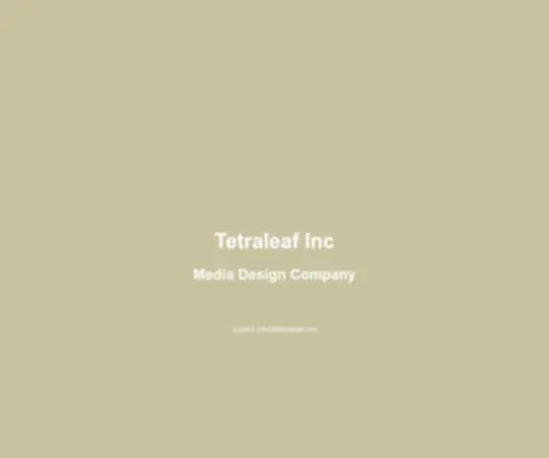 Tetraleaf.com(TETRALEAF INC) Screenshot