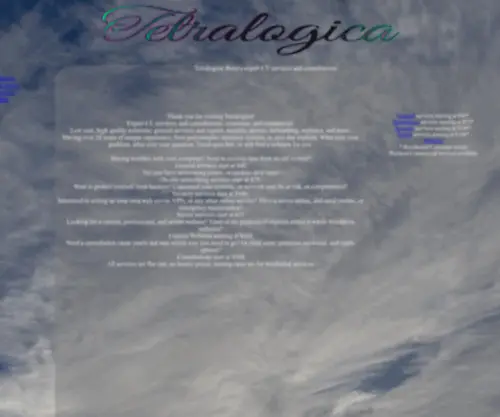 Tetralogica.com(Reno) Screenshot