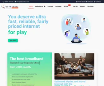 Tetrasoftbd.com(Tetrasoft ISP) Screenshot