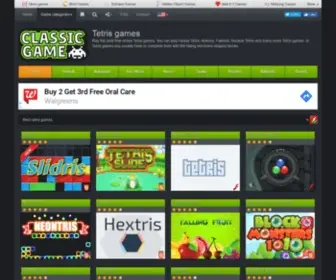 Tetrisgames4ALL.com(Tetris games) Screenshot