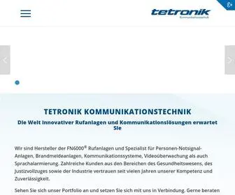 Tetronik-Kommunikationstechnik.de(Tetronik Kommunikationstechnik GmbH) Screenshot