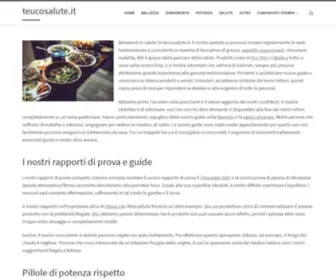 Teucosalute.it(Miglior prodotto recensioni nell'anno) Screenshot