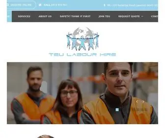 Teulabourhire.com.au(TEU Labour Hire) Screenshot