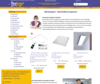 Teulux.de(➤ Bürolampen sind unsere Welt) Screenshot