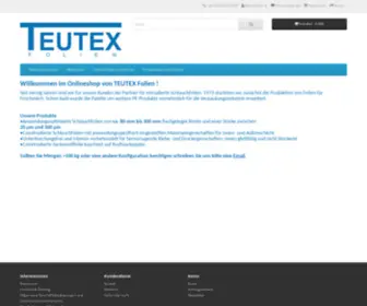 Teutex.com(TEUTEX Folien direkt vom Hersteller kaufen) Screenshot