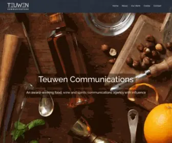 Teuwen.com(Public relations & marketing for food & wine) Screenshot