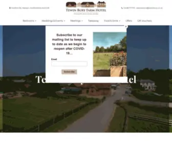 Tewinbury.co.uk(Tewin Bury Farm Hotel) Screenshot