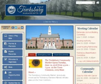 Tewksbury.info(The Official Site of Town of Tewksbury) Screenshot