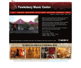 Tewksburymusic.com(Tewksbury Music Center) Screenshot