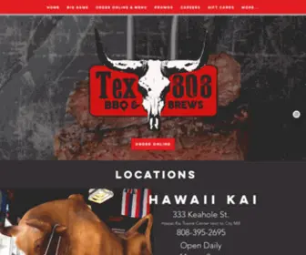 Tex808.com(TEX808 BBQ & BREWS) Screenshot