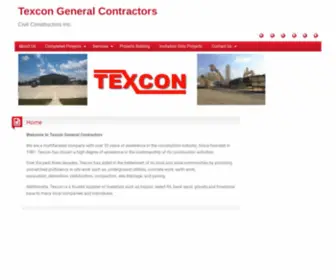 Texcon.net(Civil Constructors Inc) Screenshot