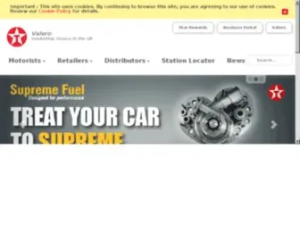 Texaco.co.uk(Texaco UK Home) Screenshot