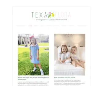 Texaflora.com(Showit Blog) Screenshot