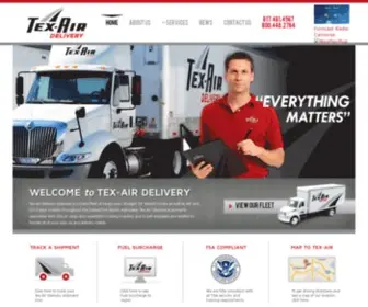 Texairdelivery.com(Fort Worth Freight Pickup & Delivery Service) Screenshot