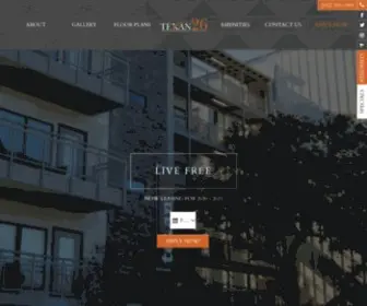 Texan26.com(West Campus Apartments Near UT) Screenshot