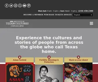 Texancultures.com(Institute of Texan Cultures) Screenshot