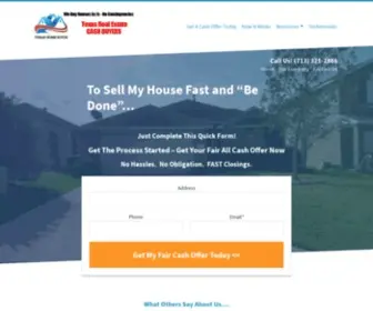 Texanhomebuyer.com(Sell My House Fast Houston As) Screenshot