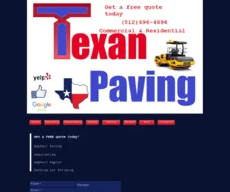 Texanpaving.com(Austin, TX Asphalt SealCoating & Paving Company) Screenshot