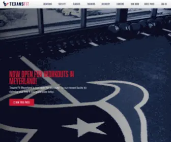 Texansfit.com(Texans Fit) Screenshot