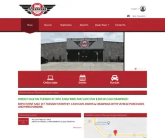 Texarkanaautoauction.com(Texarkana Auto Auction) Screenshot