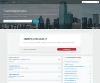 Texas-Biz.com(Texas Company Directory) Screenshot