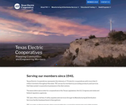 Texas-EC.org(Texas Electric Cooperatives) Screenshot