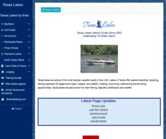 Texas-Lakes.net(Texas Lakes) Screenshot