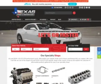 Texas-Speed.com(Texas Speed & Performance) Screenshot