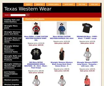 Texas-Westernwear.com(Highest Quality Western Wear) Screenshot