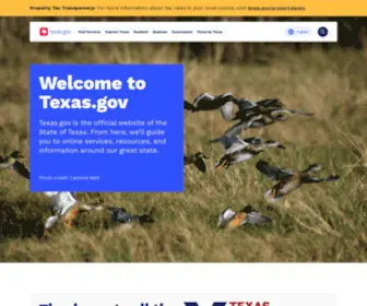 Texas.gov(The Official Website of the State of Texas) Screenshot