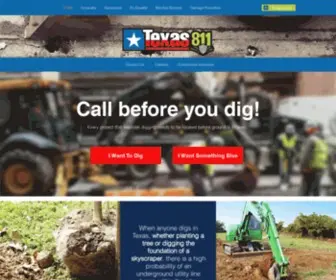 Texas811.org(Call Before You Dig) Screenshot