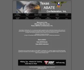 Texasabate.com(Texas ABATE Confederation) Screenshot