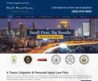 Texasaccidentfirm.com(Sherman TX personal injury lawyers) Screenshot