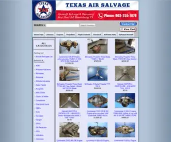 Texasairsalvage.com(Texas Air Salvage) Screenshot