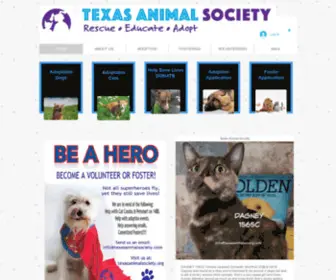 Texasanimalsociety.org(Texas Animal Society) Screenshot