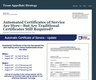 Texasappellatestrategy.com(Texas Appellate Strategy) Screenshot
