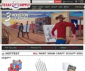 Texasart.com(Art and craft supplies from) Screenshot