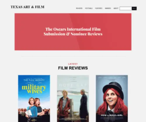 Texasartfilm.net(Texas Art & Film) Screenshot