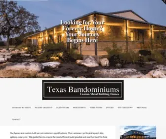 Texasbarndominiums.com(Custom Metal Building Homes) Screenshot