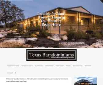 Texasbarndos.com(Texas Barndominiums) Screenshot
