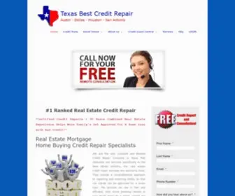 Texasbestcreditrepair.com(Real Estate Credit Repair Austin San Antonio Dallas Houston) Screenshot