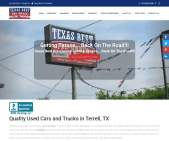 Texasbestpreowned.com(Texas Best Pre) Screenshot