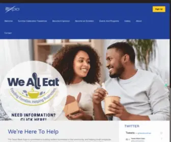 Texasblackexpo.com(Texas Black Expo) Screenshot