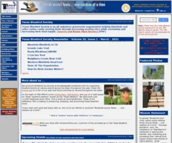 Texasbluebirdsociety.org(Texas Bluebird Society) Screenshot