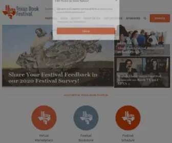 Texasbookfestival.org(Inspiring Texans of all ages to love reading) Screenshot