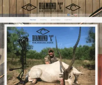 Texasbowhunt.com(Diamond C Bow Hunting Ranch) Screenshot