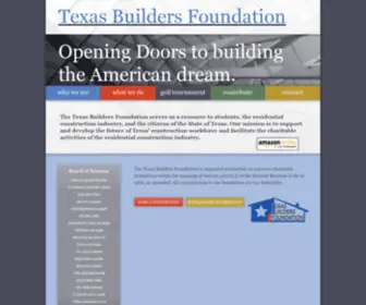 Texasbuildersfoundation.org(Texas Association of Builders) Screenshot