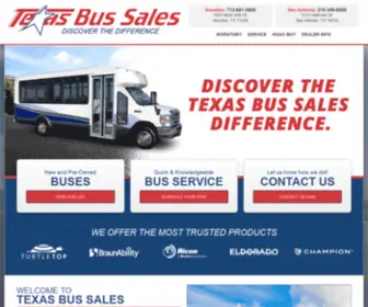 Texasbussales.com(Texas Bus Sales) Screenshot