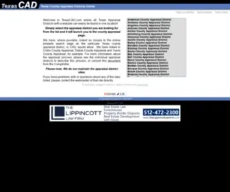 Texascad.com(Texas CAD County Appraisal District Property Search Online Tax) Screenshot