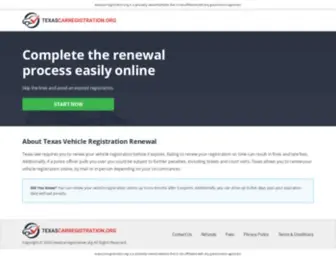 Texascarregistration.org(Texascarregistration) Screenshot